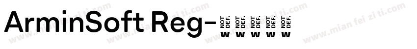 ArminSoft Reg字体转换